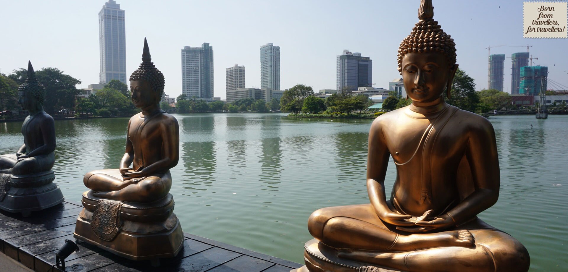 14. Sri Lanka, Buddha statues at Gangaramaya Temple, Colombo