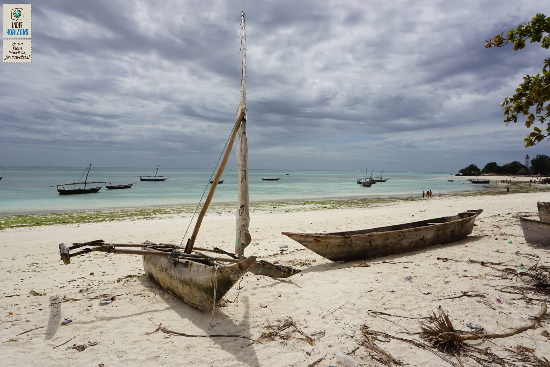 #54. Tanzania, traditional boats at Nungwi beach.