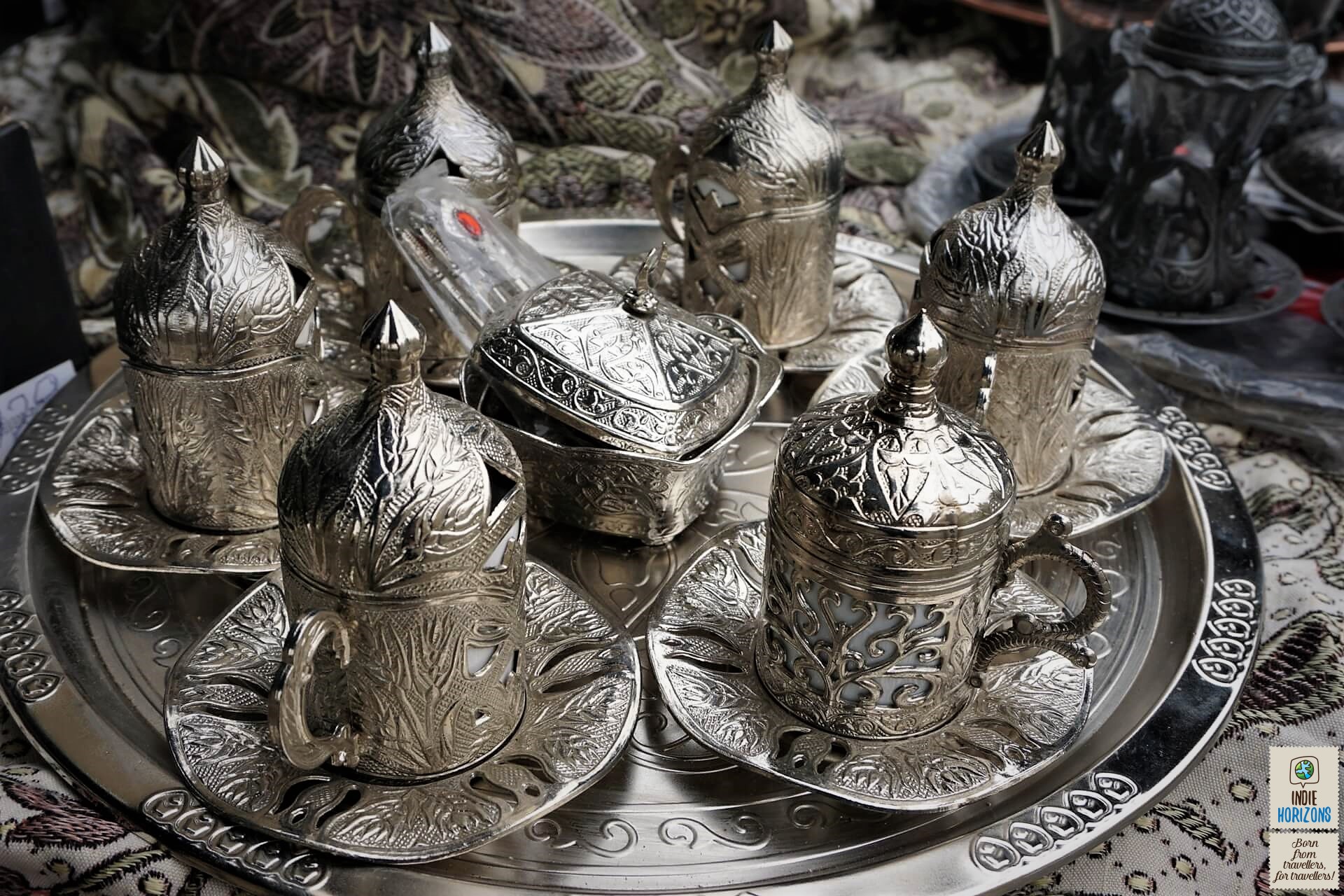 02. Azerbaijan, traditional tea cups at Icherisheher, Baku